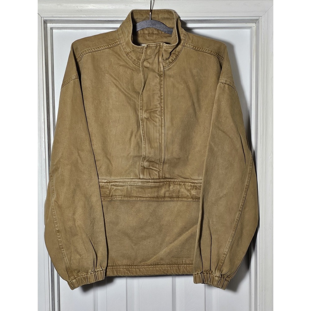 Alex Mill‎ Men's Nate Jacket In Recycled Denim Size Large Khaki Front Pockets
